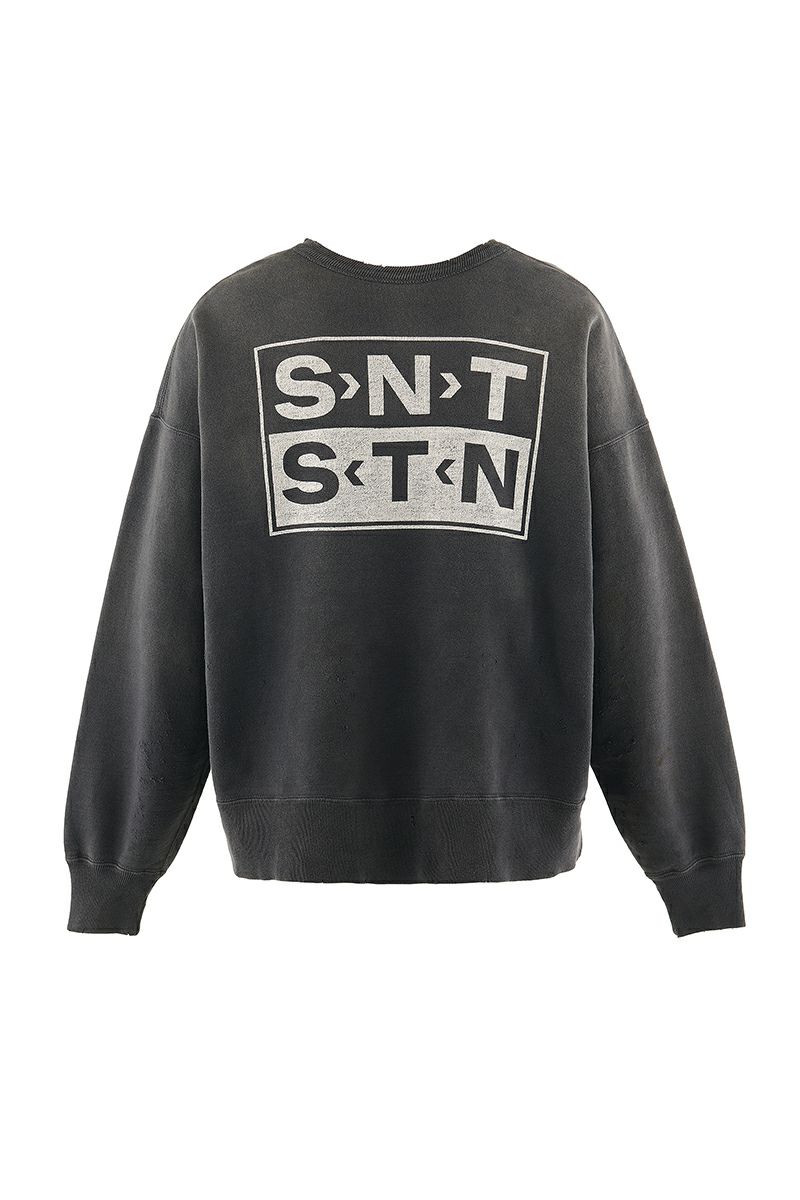 SAINT Mxxxxxx(セントマイケル)SM-YS1-0000-027 / CREW SWT / SAINT / BLACK / クルーネックスウェット -1