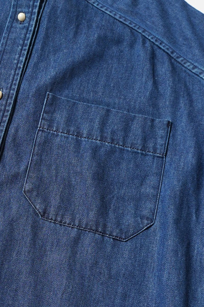 BLANC basque(ブランバスク)8oz デニム　パールボタンチュニックシャツ　BB88-406 -7