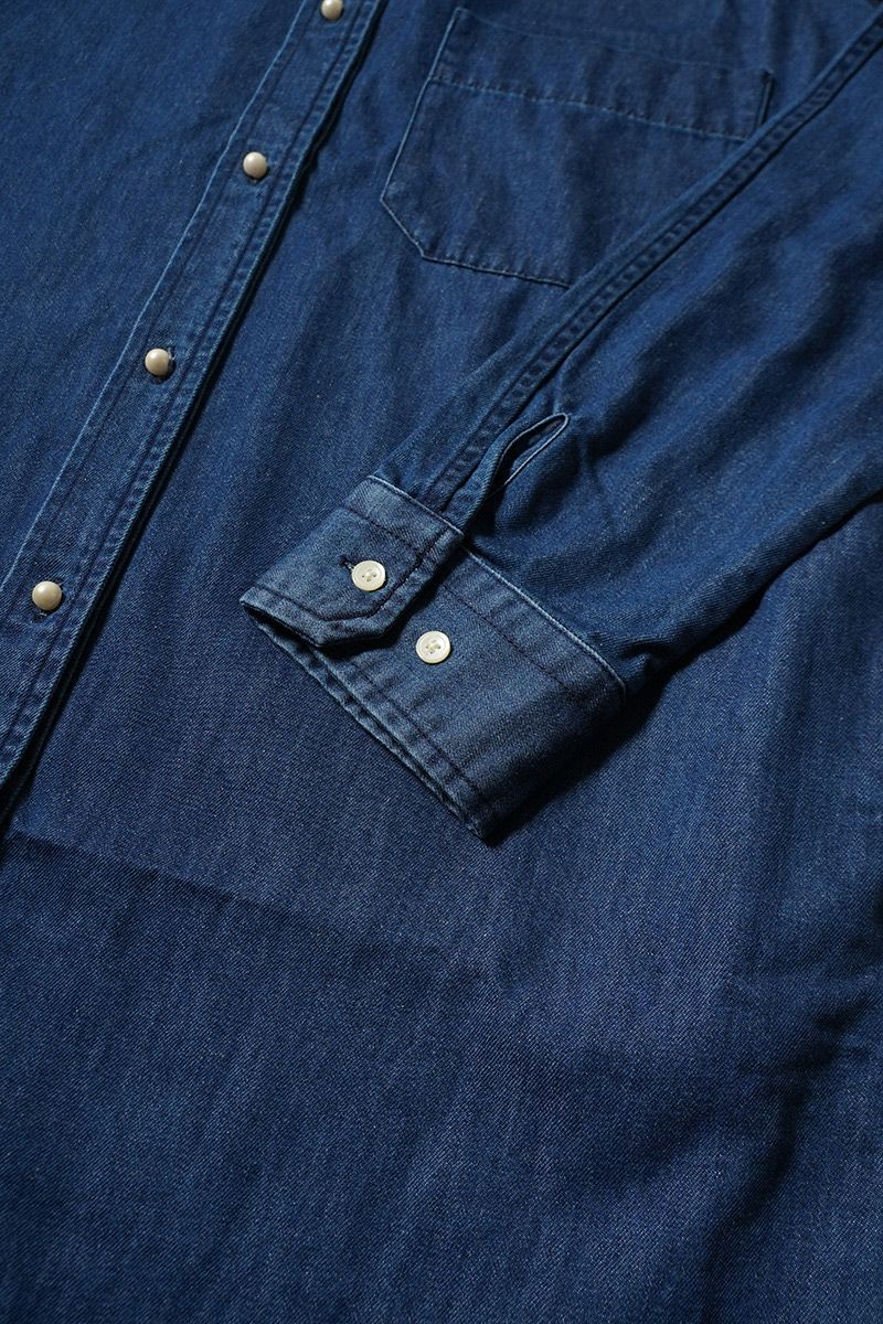 BLANC basque(ブランバスク)8oz デニム　パールボタンチュニックシャツ　BB88-406 -10