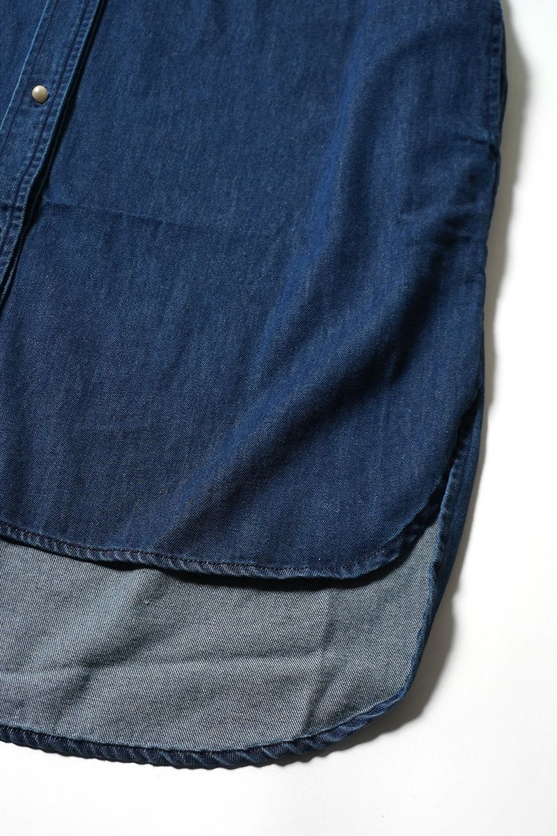 BLANC basque(ブランバスク)8oz デニム　パールボタンチュニックシャツ　BB88-406 -11