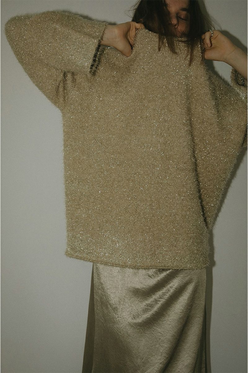 MANOF(マノフ)SHAGGY LAME KNIT TOPS シャギーラメニットトップス 87106-2112 -2