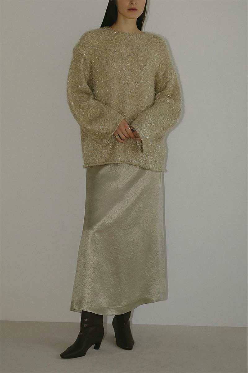 MANOF(マノフ)SHAGGY LAME KNIT TOPS シャギーラメニットトップス 87106-2112 -7