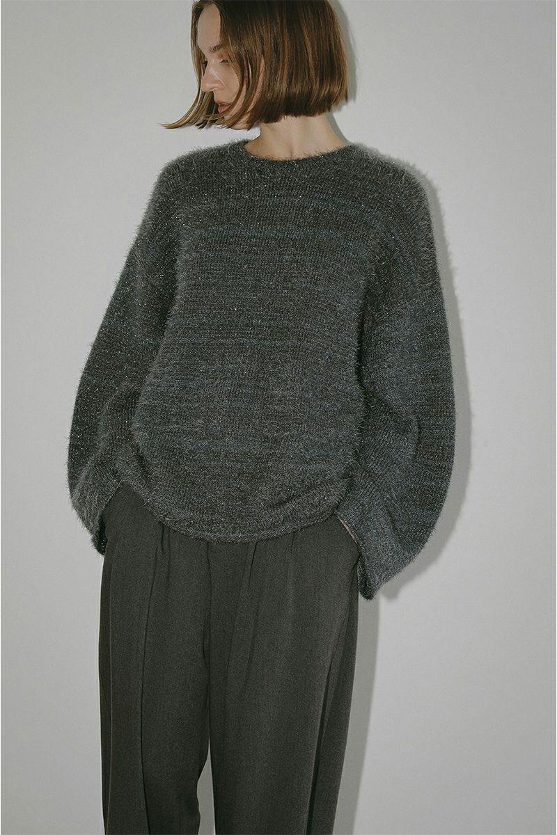 MANOF(マノフ)SHAGGY LAME KNIT TOPS シャギーラメニットトップス 87106-2112 -10