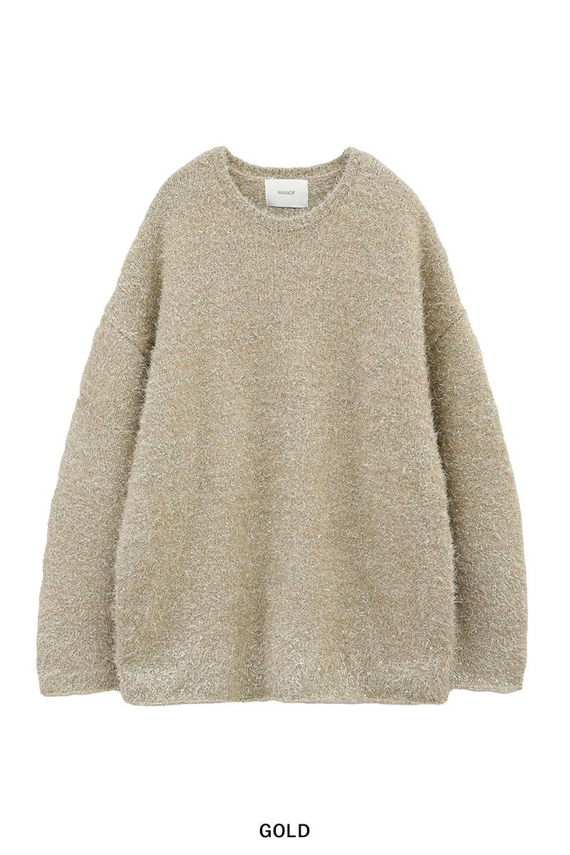 MANOF(マノフ)SHAGGY LAME KNIT TOPS シャギーラメニットトップス 87106-2112 -18