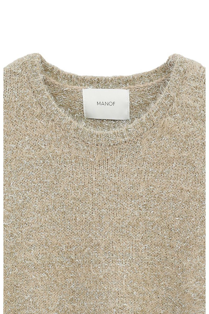 MANOF(マノフ)SHAGGY LAME KNIT TOPS シャギーラメニットトップス 87106-2112 -20