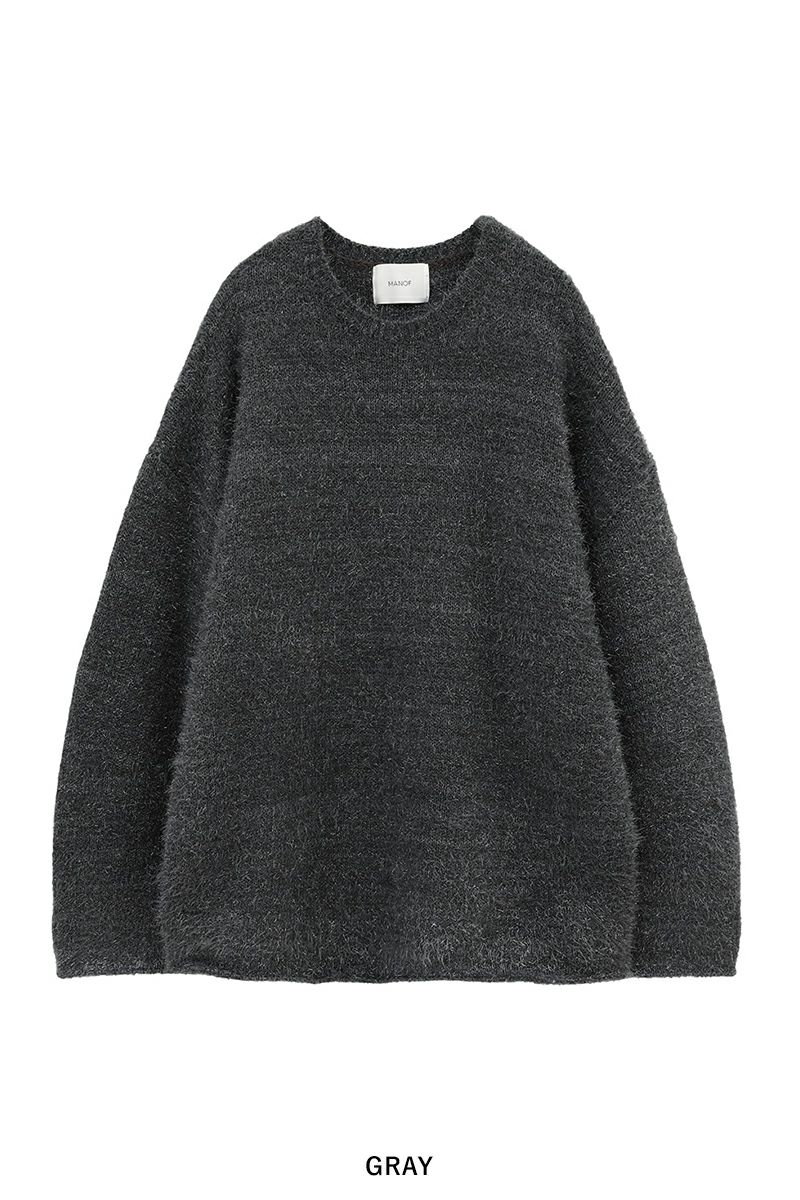 MANOF(マノフ)SHAGGY LAME KNIT TOPS シャギーラメニットトップス 87106-2112 -24