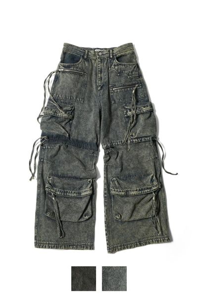 FACCIES(ファッチーズ)MULTI-POCKET DENIM CARGO マルチポケットデニムカーゴパンツ F24W03009