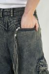 FACCIES(ファッチーズ)MULTI-POCKET DENIM CARGO マルチポケットデニムカーゴパンツ F24W03009 -4