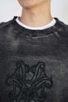 KAMIYA(カミヤ)Embroidery Breached Pullover 刺繍ブリーチスウェットシャツ G13P0067 -2