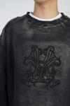 KAMIYA(カミヤ)Embroidery Breached Pullover 刺繍ブリーチスウェットシャツ G13P0067 -3