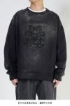 KAMIYA(カミヤ)Embroidery Breached Pullover 刺繍ブリーチスウェットシャツ G13P0067 -11