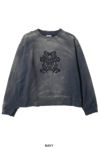 KAMIYA(カミヤ)Embroidery Breached Pullover 刺繍ブリーチスウェットシャツ G13P0067 -22