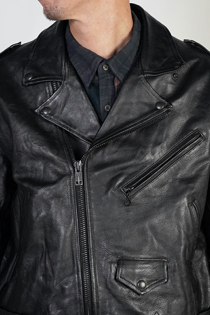 Rafu(ラフ)blackmeans × Rafu ブラックミーンズ×ラフ ライダースジャケット RAFU045 -2