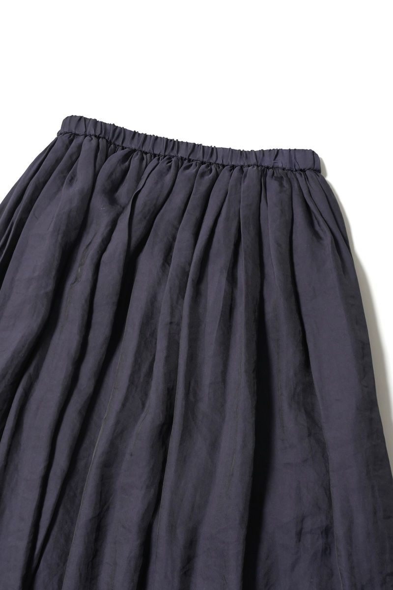 ma couleur(マ クルール)ビンテージサテン ギャザーマキシ スカート J4565 -1