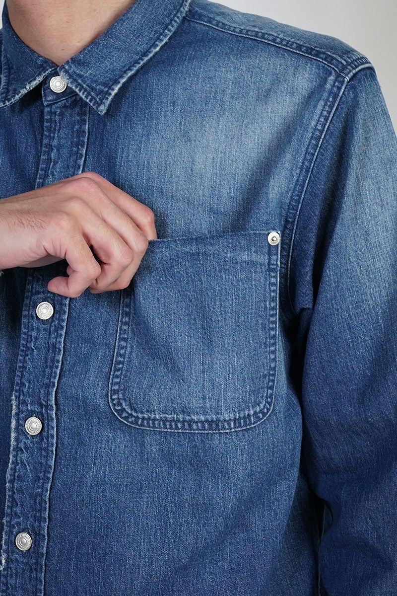 FREEMANS SPORTING CLUB(フリーマンズ スポーティング クラブ)GREAT JONES JEAN SHIRT グレートジョーンズジーンズシャツ FY243LSA01 -3