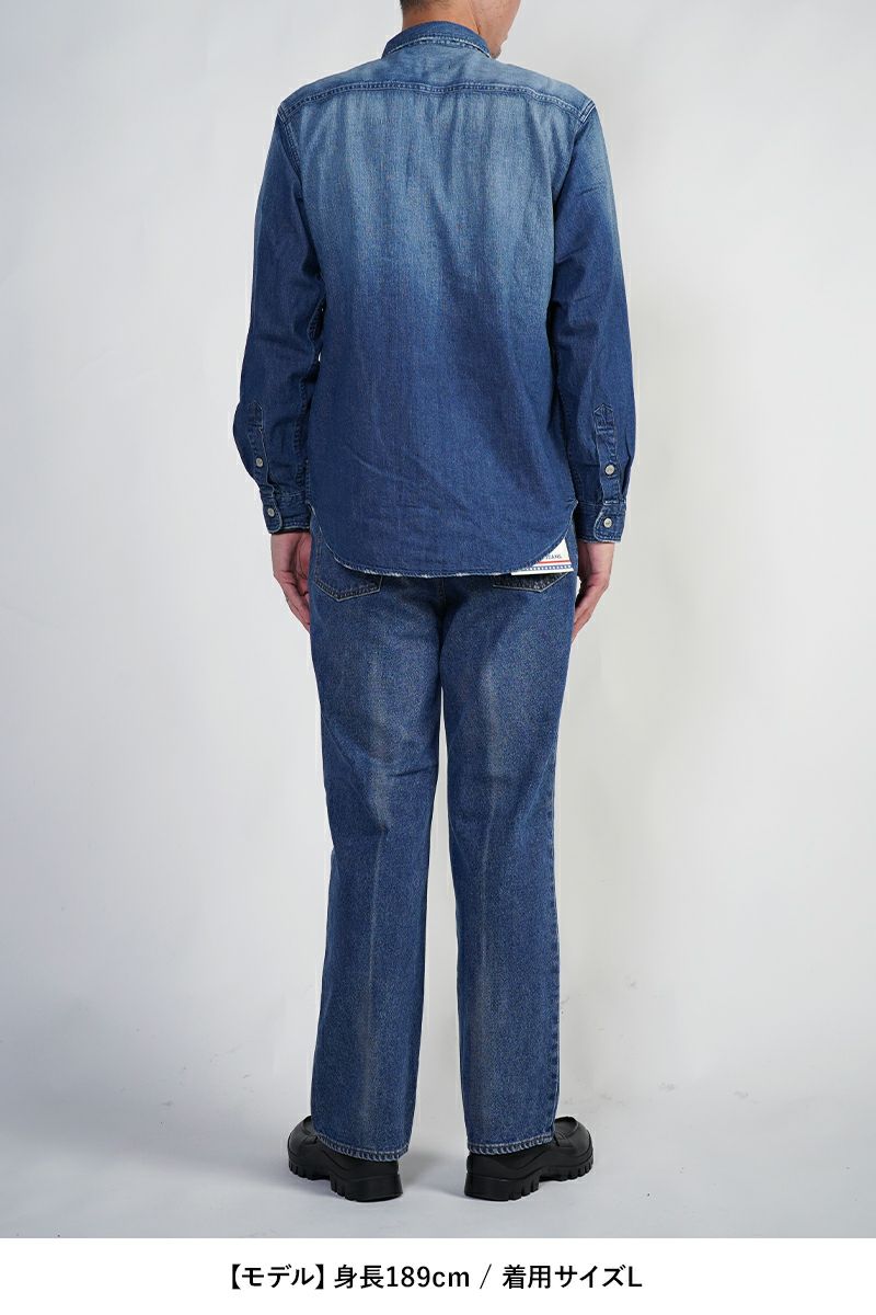 FREEMANS SPORTING CLUB(フリーマンズ スポーティング クラブ)GREAT JONES JEAN SHIRT グレートジョーンズジーンズシャツ FY243LSA01 -7