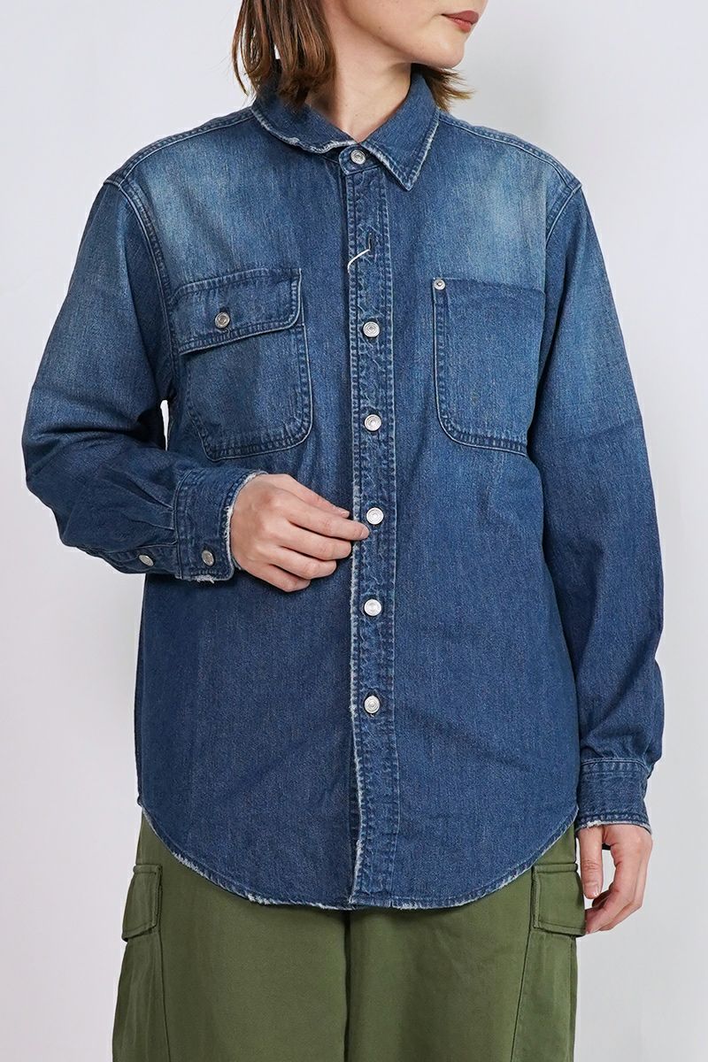 FREEMANS SPORTING CLUB(フリーマンズ スポーティング クラブ)GREAT JONES JEAN SHIRT グレートジョーンズジーンズシャツ FY243LSA01 -11