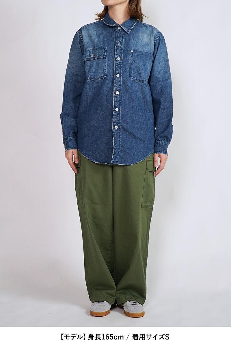 FREEMANS SPORTING CLUB(フリーマンズ スポーティング クラブ)GREAT JONES JEAN SHIRT グレートジョーンズジーンズシャツ FY243LSA01 -12