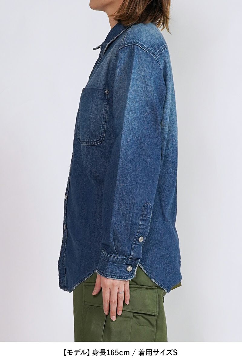 FREEMANS SPORTING CLUB(フリーマンズ スポーティング クラブ)GREAT JONES JEAN SHIRT グレートジョーンズジーンズシャツ FY243LSA01 -15