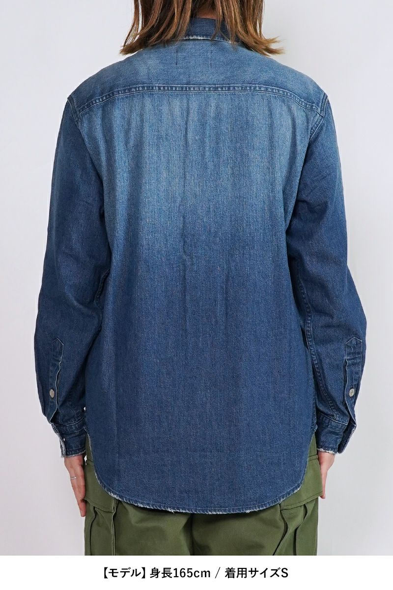 FREEMANS SPORTING CLUB(フリーマンズ スポーティング クラブ)GREAT JONES JEAN SHIRT グレートジョーンズジーンズシャツ FY243LSA01 -16