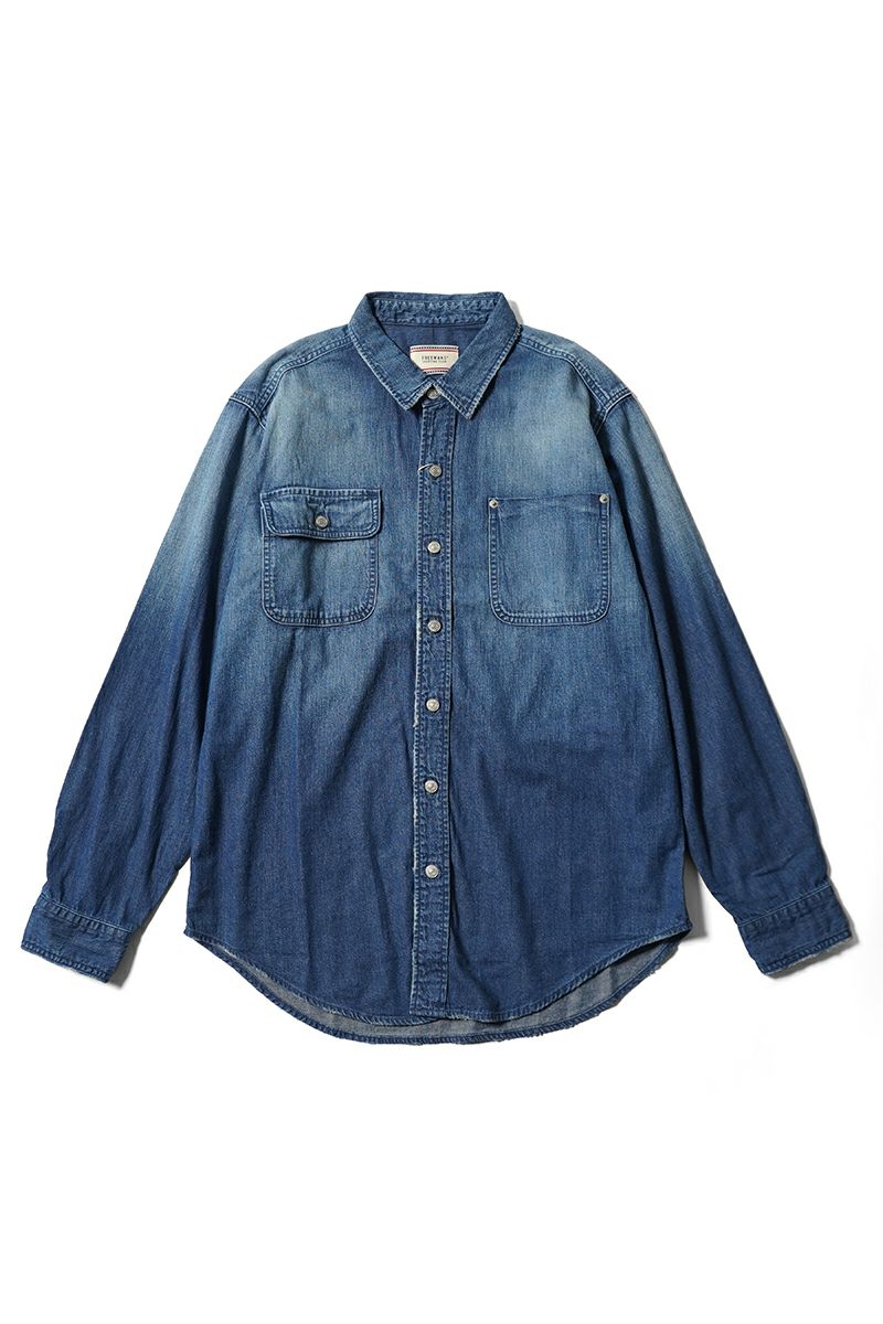FREEMANS SPORTING CLUB(フリーマンズ スポーティング クラブ)GREAT JONES JEAN SHIRT グレートジョーンズジーンズシャツ FY243LSA01 -17