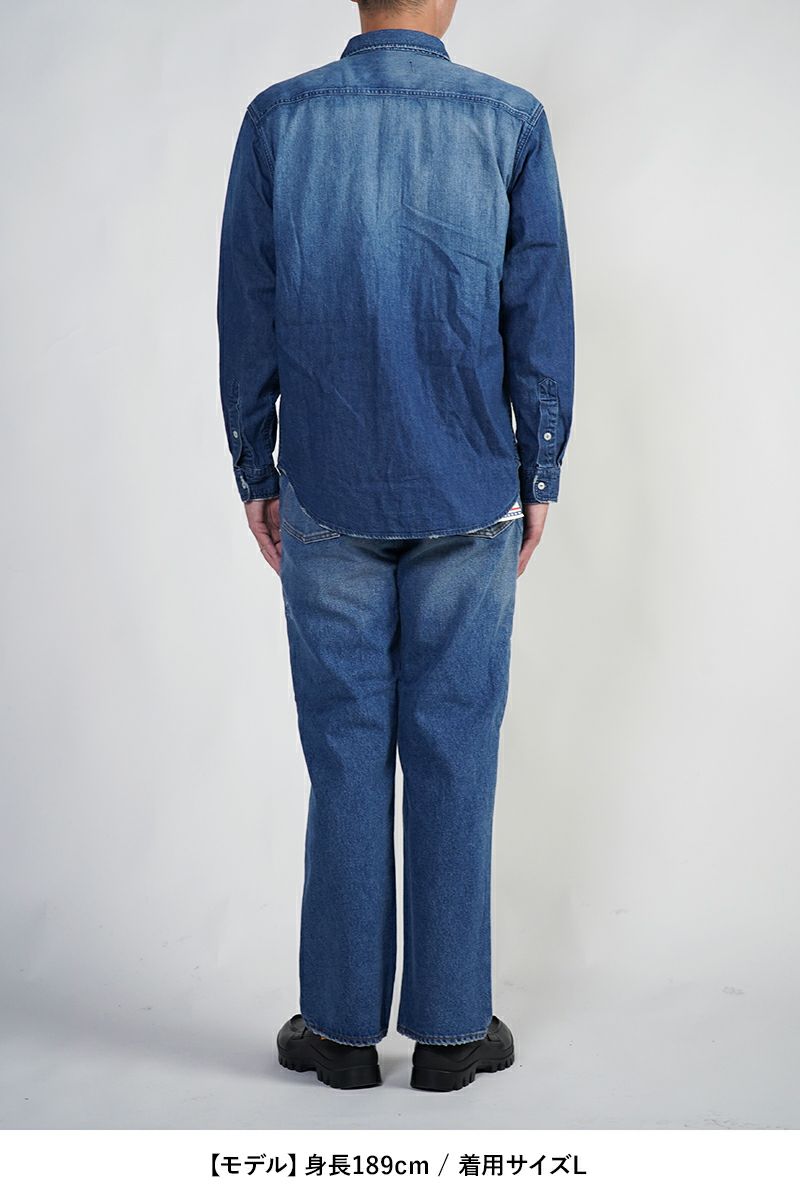 FREEMANS SPORTING CLUB(フリーマンズ スポーティング クラブ)HOOK CREEK JEAN SHIRTS フッククリークデニムシャツ FY243LSB01 -6