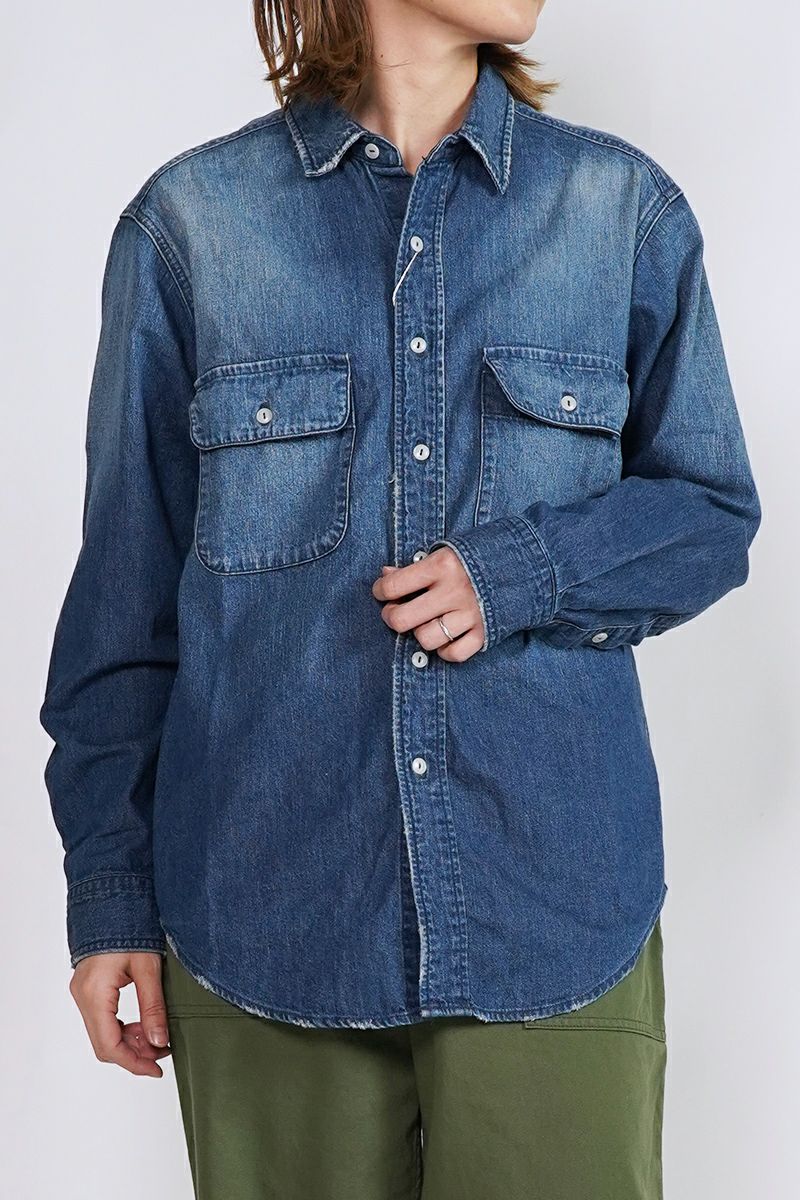 FREEMANS SPORTING CLUB(フリーマンズ スポーティング クラブ)HOOK CREEK JEAN SHIRTS フッククリークデニムシャツ FY243LSB01 -10