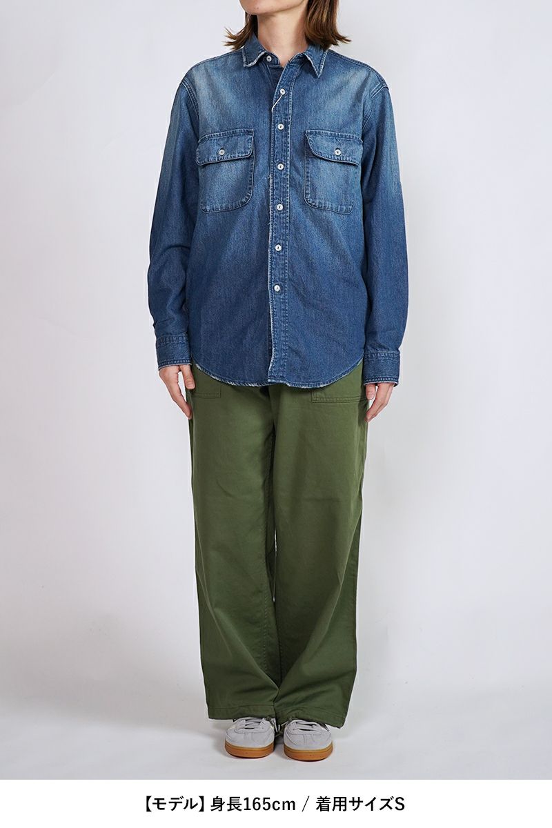 FREEMANS SPORTING CLUB(フリーマンズ スポーティング クラブ)HOOK CREEK JEAN SHIRTS フッククリークデニムシャツ FY243LSB01 -11