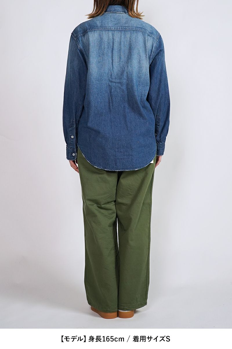 FREEMANS SPORTING CLUB(フリーマンズ スポーティング クラブ)HOOK CREEK JEAN SHIRTS フッククリークデニムシャツ FY243LSB01 -12