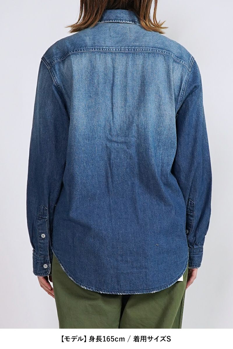 FREEMANS SPORTING CLUB(フリーマンズ スポーティング クラブ)HOOK CREEK JEAN SHIRTS フッククリークデニムシャツ FY243LSB01 -14