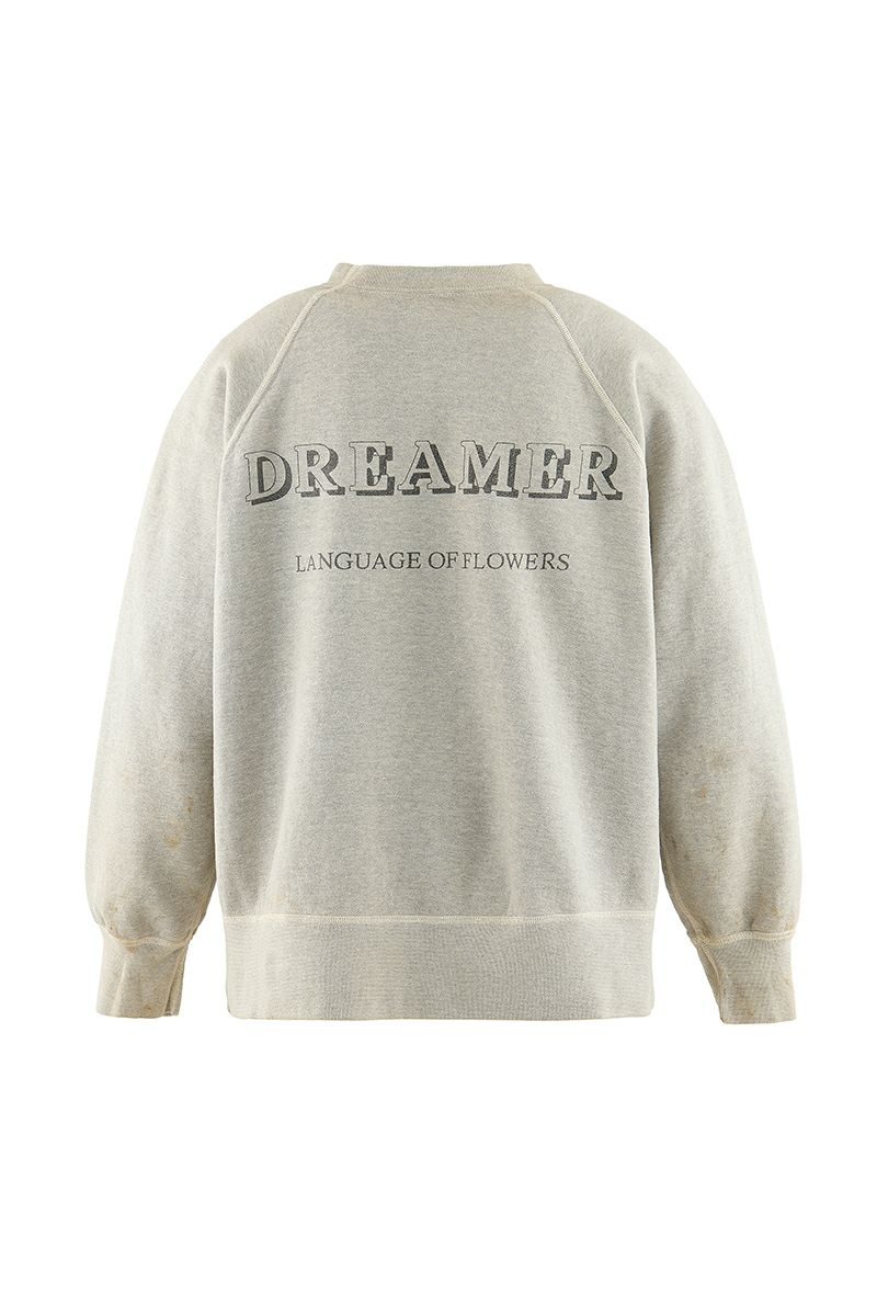 SAINT Mxxxxxx(セントマイケル)SM-YS1-0000-032 / CREW SWT / FLOWER / GRAY クルーネックスウェット -1