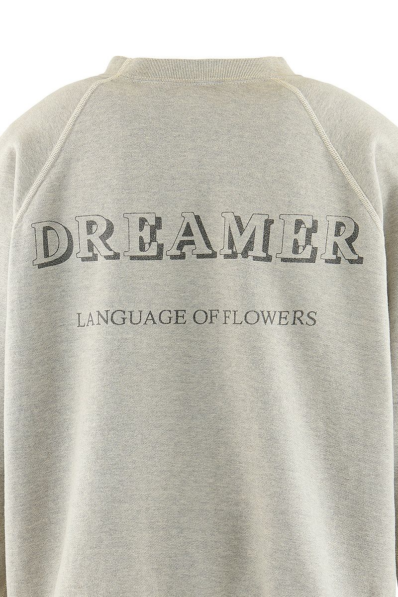 SAINT Mxxxxxx(セントマイケル)SM-YS1-0000-032 / CREW SWT / FLOWER / GRAY クルーネックスウェット -3