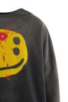 SAINT Mxxxxxx(セントマイケル)SM-YS1-0000-C06 / CP_CREW SWT / SMILE / BLACK クルーネックスウェット -4