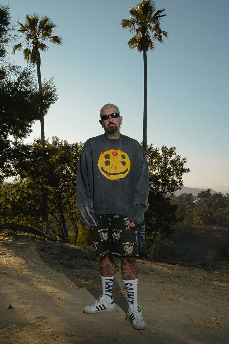 SAINT Mxxxxxx(セントマイケル)SM-YS1-0000-C06 / CP_CREW SWT / SMILE / BLACK クルーネックスウェット -8