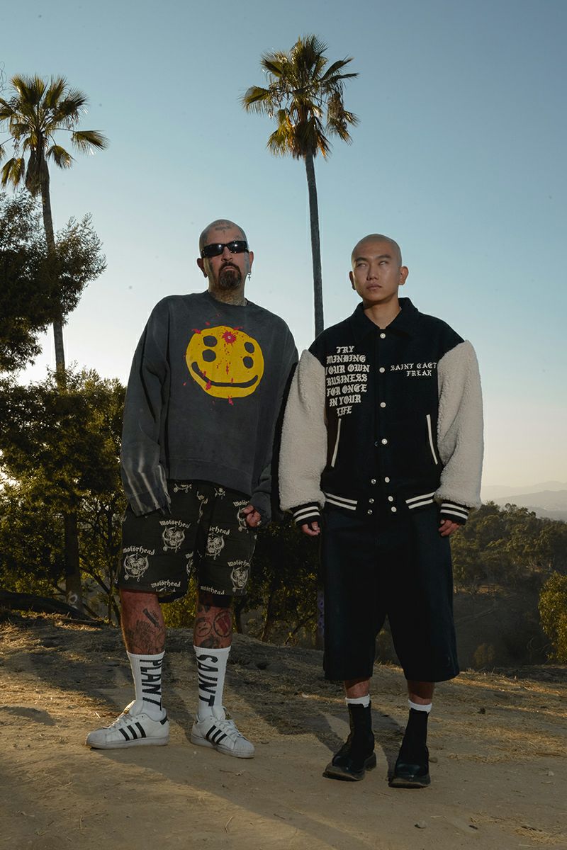 SAINT Mxxxxxx(セントマイケル)SM-YS1-0000-C06 / CP_CREW SWT / SMILE / BLACK クルーネックスウェット -9