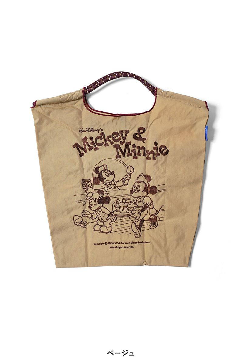 Ball & Chain(ボールアンドチェーン)Mickey&Minnie (M) ミッキーアンドミニ―M ショッピングバック トートバッグ 324004 -7
