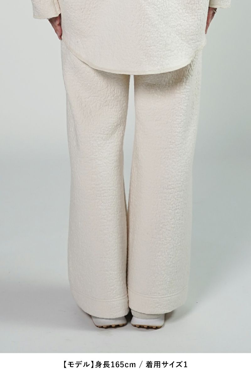 kengo(ケンゴ)cotton wool bokomoko flare pants コットンウール ボコモコ フレアパンツ K24FW-PA3 -8