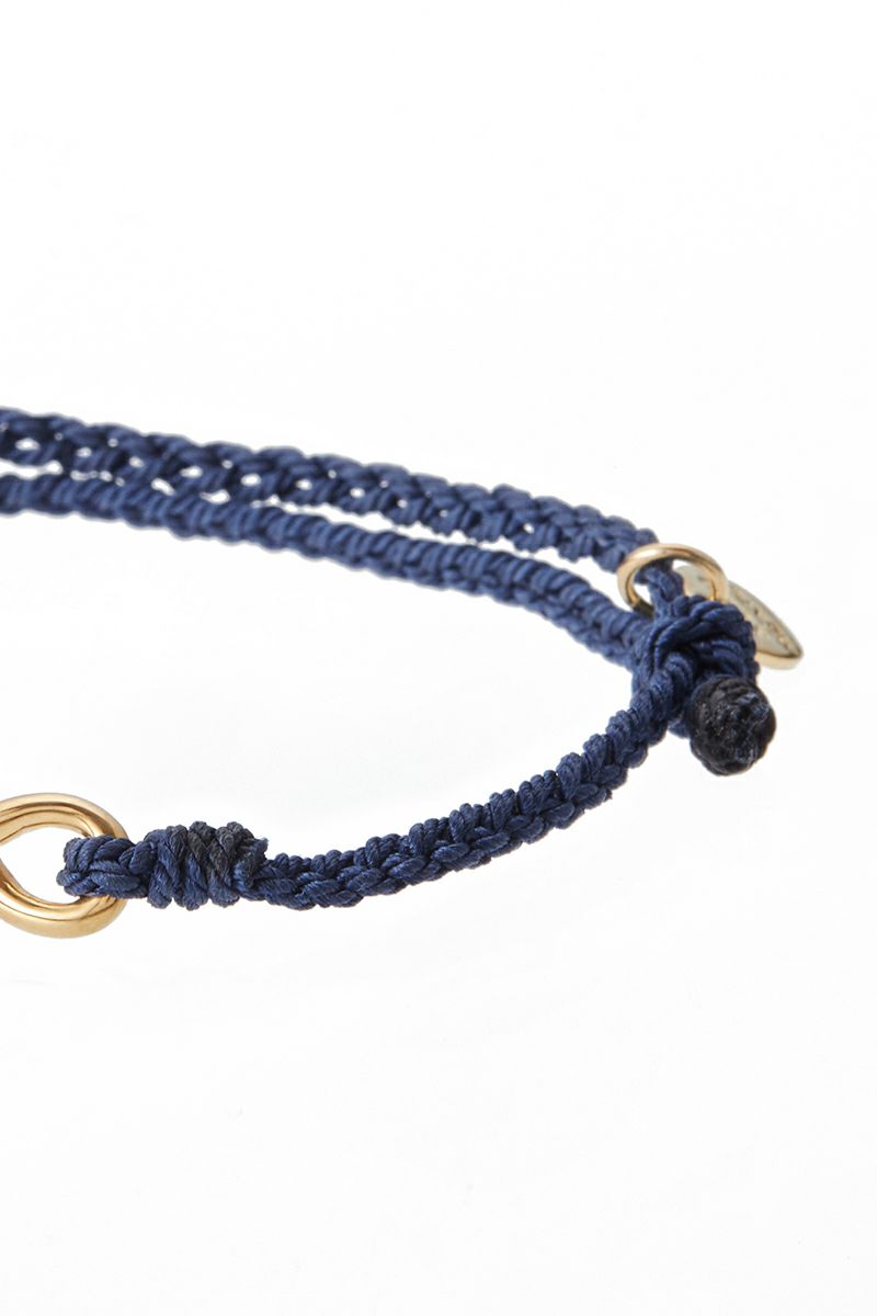XOLO(ショロ)Twisted Rope Link Silk Code Bracelet -Gold- ツイストロープリンク シルクコード ブレスレット(ゴールド) XOCB002 -3