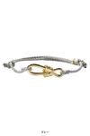 XOLO(ショロ)Twisted Rope Link Silk Code Bracelet -Gold- ツイストロープリンク シルクコード ブレスレット(ゴールド) XOCB002 -7
