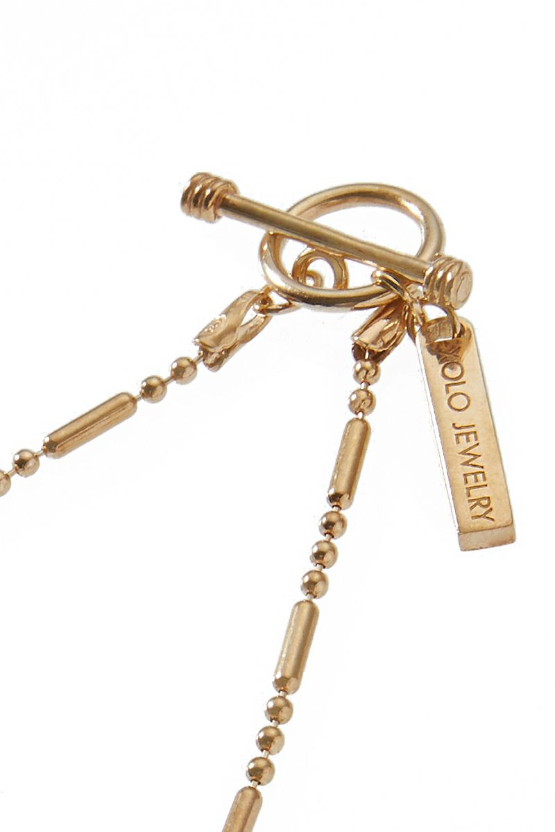 XOLO(ショロ)Cylinder Link Necklace -Gold- シリンダーリンクネックレス(ゴールド) XON041 -1