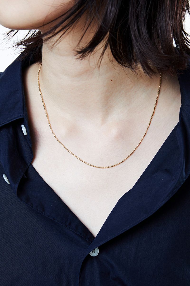 XOLO(ショロ)Cylinder Link Necklace -Gold- シリンダーリンクネックレス(ゴールド) XON041 -2