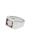 XOLO(ショロ)Signet Ring with Bordeaux Flower シグネットリングウィズボルドーフラワー XOR100 -1