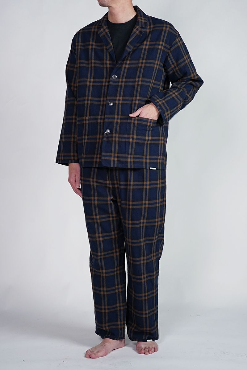 NOWHAW(ノウハウ)day pajama 綿シルクネップビエラチェック P-S568-H -1