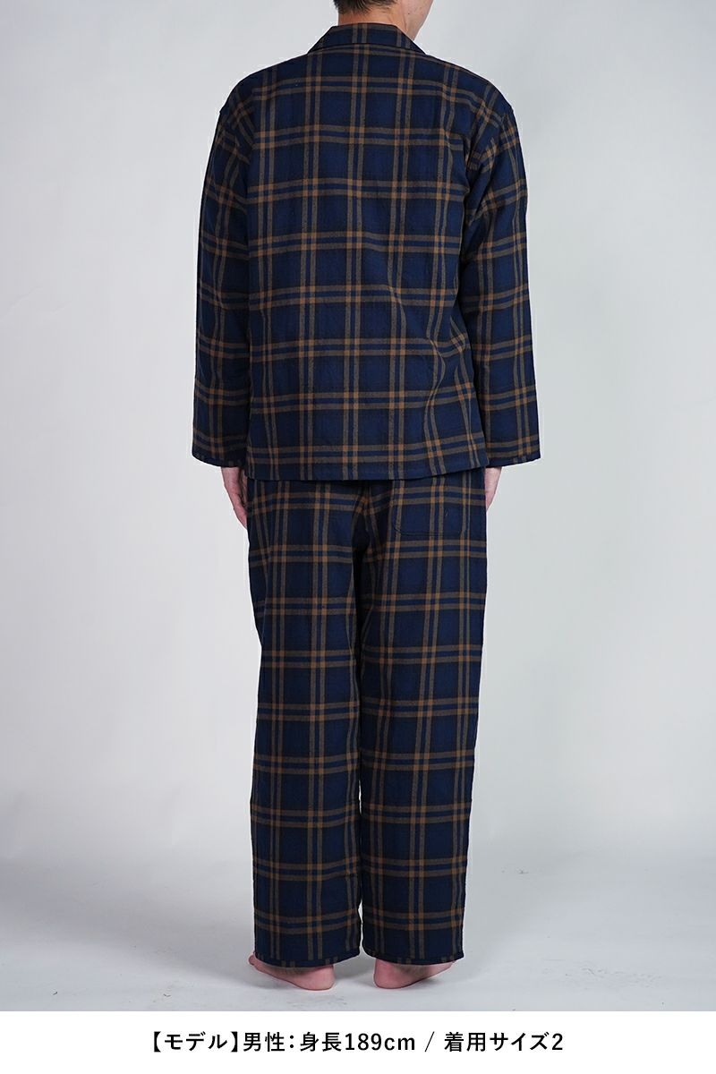 NOWHAW(ノウハウ)day pajama 綿シルクネップビエラチェック P-S568-H -12