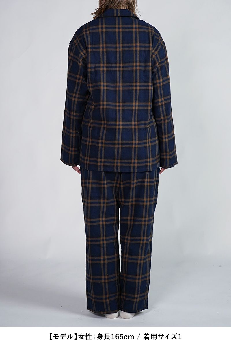 NOWHAW(ノウハウ)day pajama 綿シルクネップビエラチェック P-S568-H -16