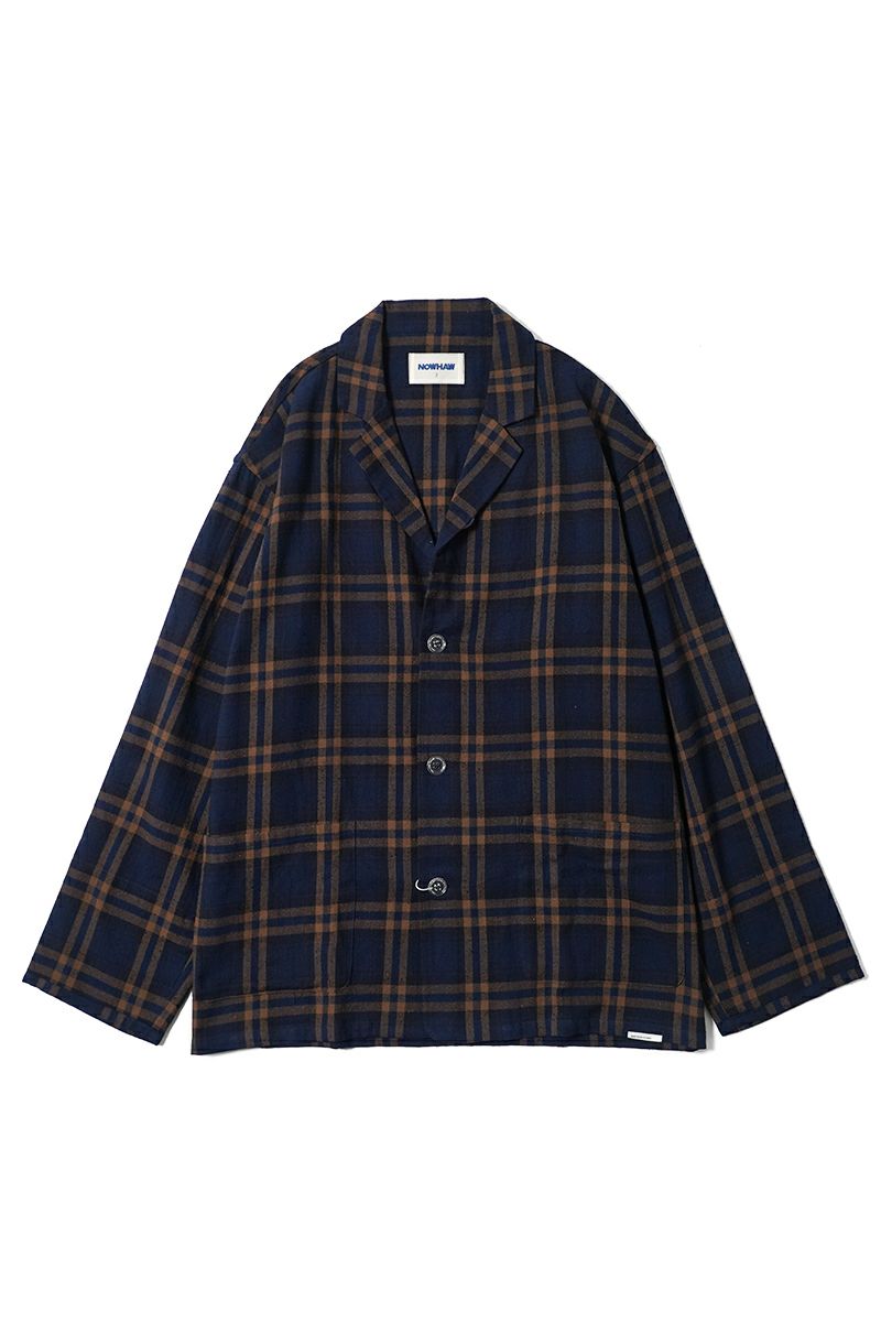 NOWHAW(ノウハウ)day pajama 綿シルクネップビエラチェック P-S568-H -19