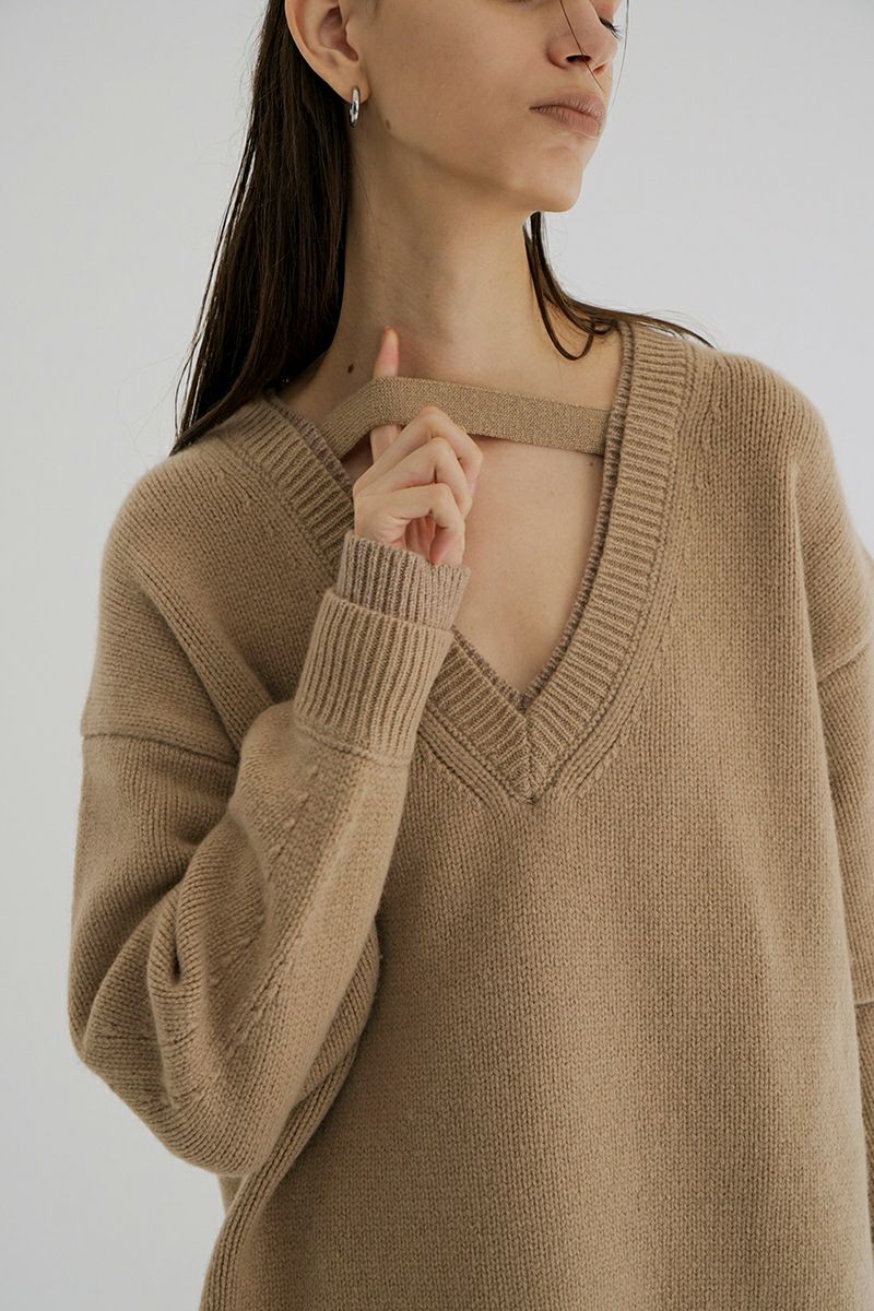 CLANE(クラネ)2WAY NECK OVER KNIT TOPS ネックオーバーニットトップス 17106-2442 -3