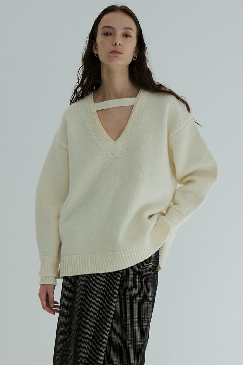CLANE(クラネ)2WAY NECK OVER KNIT TOPS ネックオーバーニットトップス 17106-2442 -6