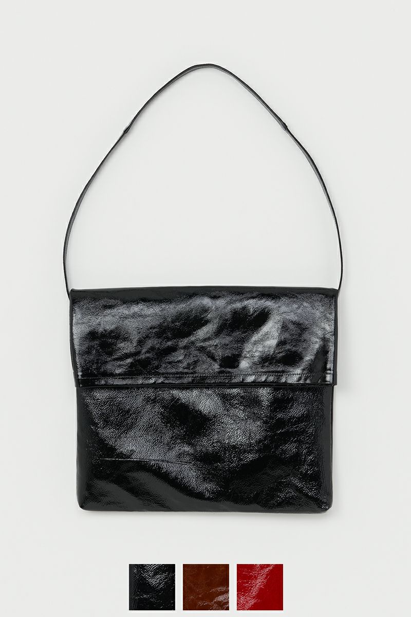 Hender Scheme(エンダースキーマ)patent horse flap shoulder bag big パテントホースフラップショルダーバッグ ビッグ wt-rb-hfb
