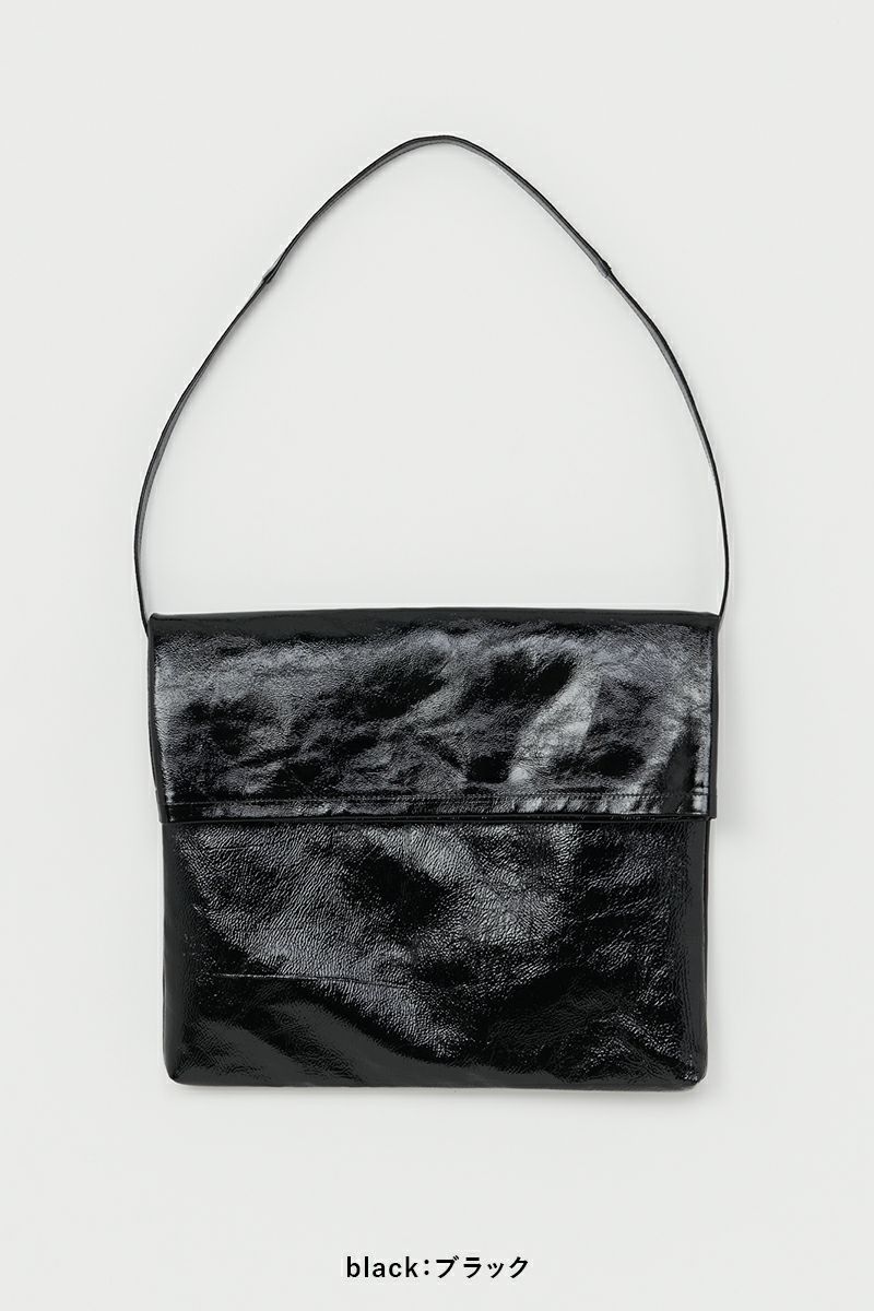 Hender Scheme(エンダースキーマ)patent horse flap shoulder bag big パテントホースフラップショルダーバッグ ビッグ wt-rb-hfb -5